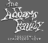 Addams Family Pugsley's Scavenger Hunt screenshot 2 for GameBoy